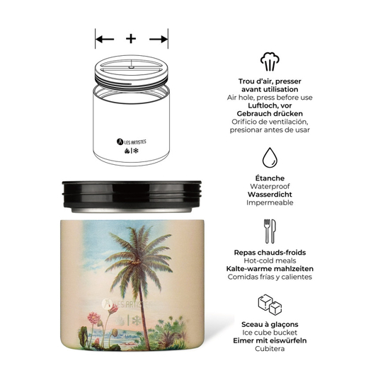 Les artistes termos posuda za hranu led beach 700ml 2
