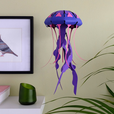 Plego 3d papirnata figura meduza (chrysaora hysoscella)2