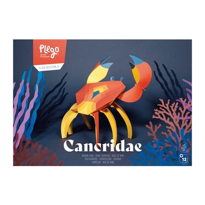 Plego 3d papirnata figura rak (cancridae)