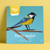 Plego 3d papirnata figura velika sjenica (parus major)