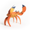 Plego 3d papirnata figura rak (cancridae)2