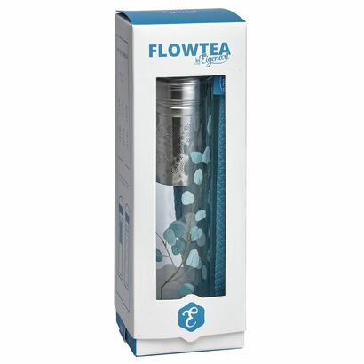Flowtea staklena termos boca za čaj trees