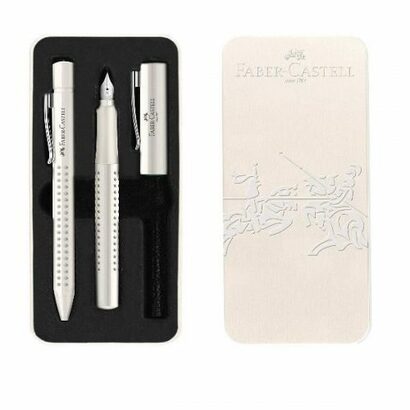 Faber castell garnitura kemijska nalivpero grip harmony bijela