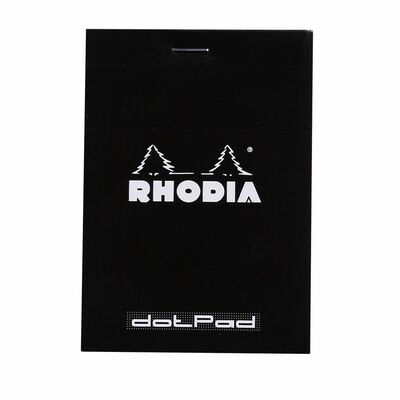 Clf rhodia blok dotpad dots 8,5x12cm crni