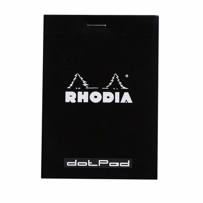 Clf rhodia blok dotpad dots 8,5x12cm crni