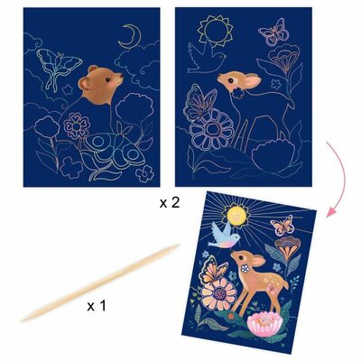Djeco kreativni set fluffy box 7