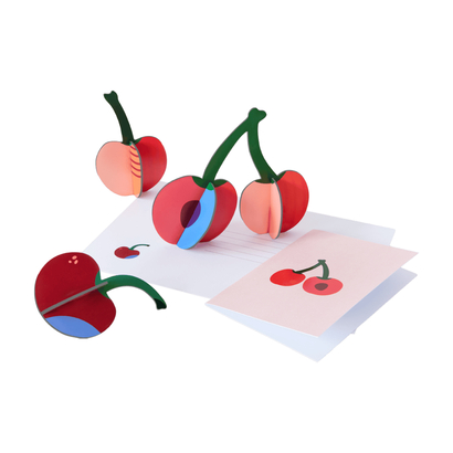 Pop out čestitka i ukras cherries