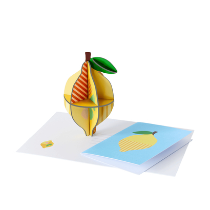 Pop out čestitka lemon