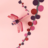 Zidni dekor ruby dragonfly mali 2