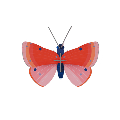 Zidni dekor speckled copper butterfly mali