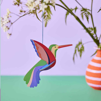 Pop out čestitka hummingbird 1
