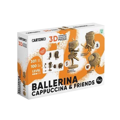 Cartonic 3d puzzle ballerina cappuccina & prijatelji