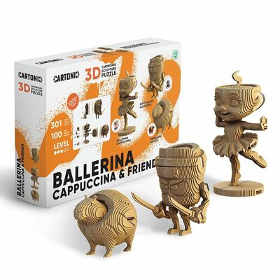 Cartonic 3d puzzle ballerina cappuccina & prijatelji 1