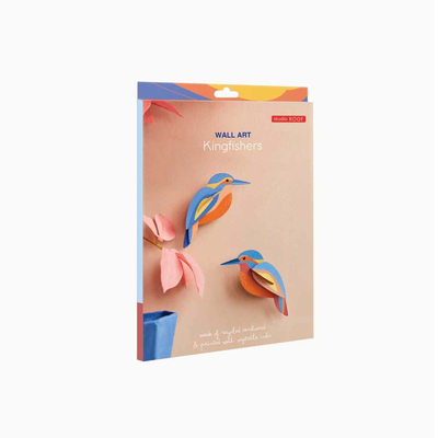 Zidni dekor garden bird kingfishers 3