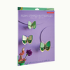 Zidni dekor fern striped butterflies set od 3 kom 3