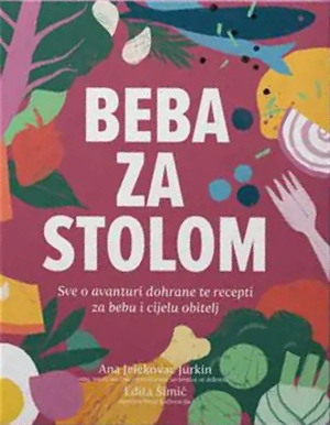 Beba za stolom ciklama