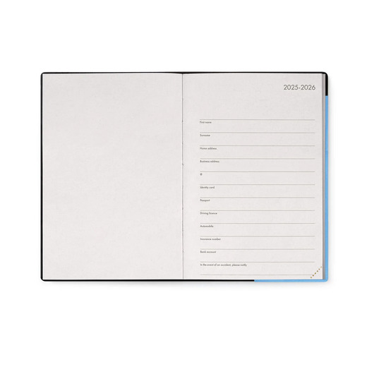 Legami dnevni planer 2026. retro blue 12x18cm 1