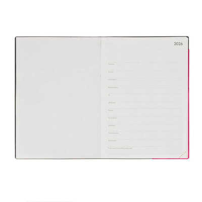 Legami dnevni planer 2026. raspberry 17x24cm 1