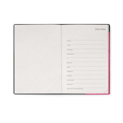 Legami dnevni planer 2026. raspberry 12x18cm 1