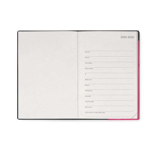 Legami dnevni planer 2026. raspberry 12x18cm 1