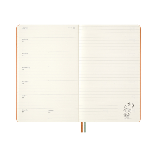 Moleskine tjedni planer 2026. tvrde korice peanuts 13x21cm 4