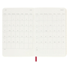 Moleskine dnevni planer 2026. meke korice crveni 9x14cm 3