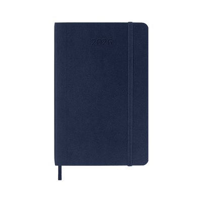 Moleskine dnevni planer 2026. meke korice plavi 9x14cm