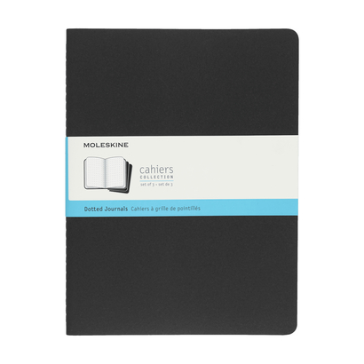 Moleskine bilježnica cahier dot crna 3kom