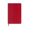 Moleskine dnevni planer 2026. meke korice crveni 9x14cm
