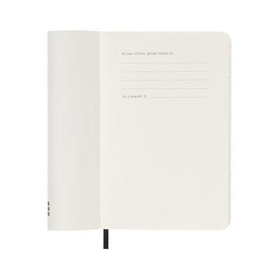 Moleskine dnevni planer 2026. meke korice crni 9x14cm 1