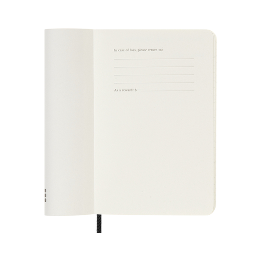 Moleskine dnevni planer 2026. meke korice crni 9x14cm 1
