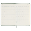 Moleskine dnevni planer 2026. tvrde korice zeleni 9x14cm 3