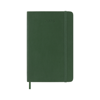 Moleskine dnevni planer 2026. meke korice zeleni 9x14cm