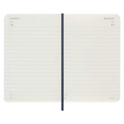 Moleskine dnevni planer 2026. meke korice plavi 9x14cm 2