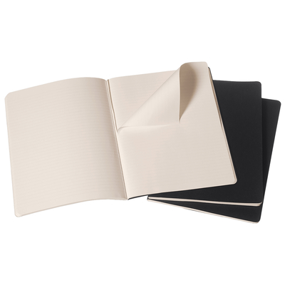 Moleskine bilježnica cahier crte crna 3kom 1