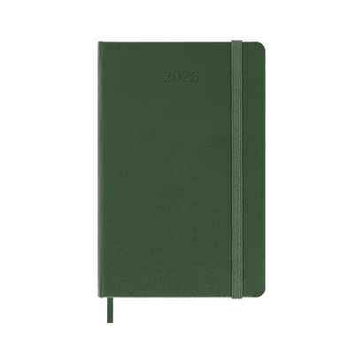 Moleskine dnevni planer 2026. tvrde korice zeleni 9x14cm