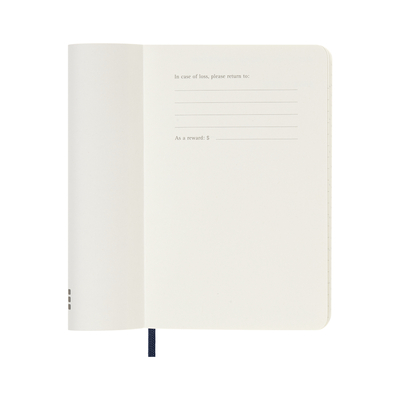 Moleskine dnevni planer 2026. meke korice plavi 9x14cm 1