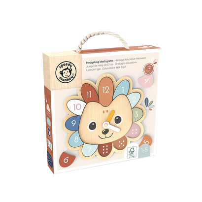 Speedy monkey drvena igra sat hedgehog