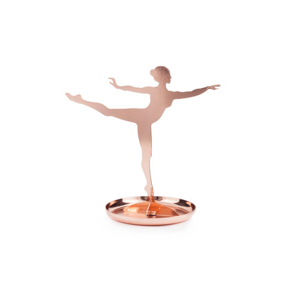 Kikkerland stalak za nakit ballerina copper