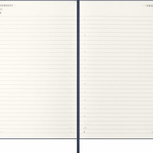 Moleskine planer dnevni tvrde korice 13x21 cm plavi 20263