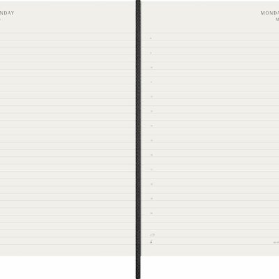 Moleskine planer dnevni meke korice 13x21 cm crni 20263