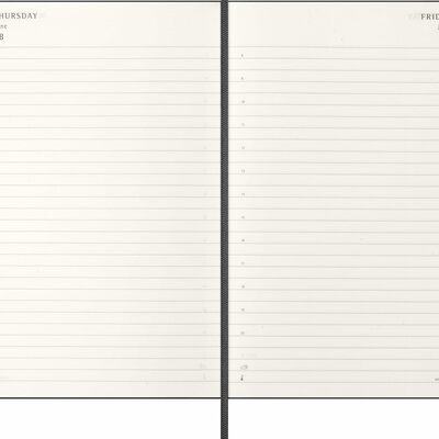 Moleskine planer dnevni tvrde korice 13x21 cm crni 20263