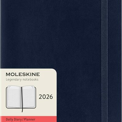 Moleskine planer dnevni meke korice 13x21 cm plavi 2026