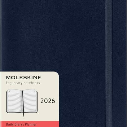 Moleskine planer dnevni meke korice 13x21 cm plavi 2026