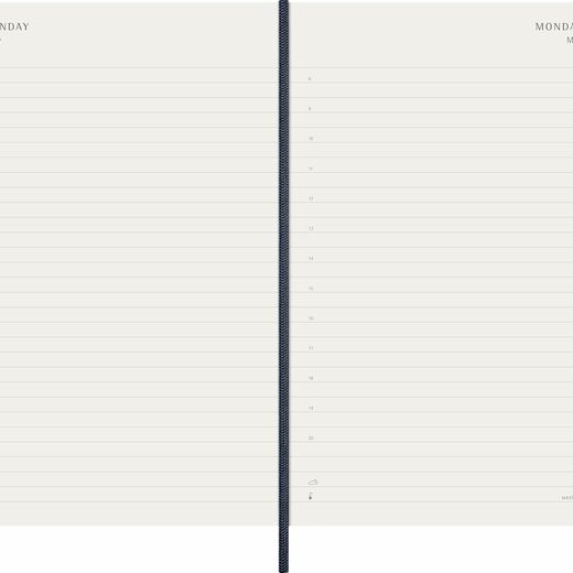 Moleskine planer dnevni meke korice 13x21 cm plavi 20263