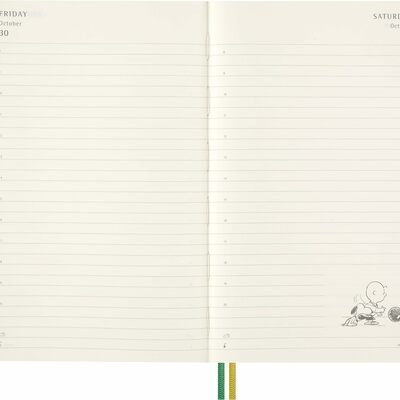 Moleskine planer dnevni tvrde korice 13x21 cm peanuts 20264