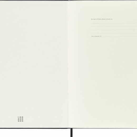 Moleskine planer tjedni tvrde korice 19x25 cm crni 20262
