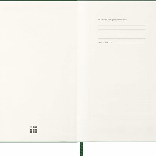 Moleskine planer dnevni tvrde korice 13x21 cm zeleni 20262