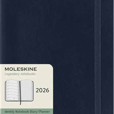 Moleskine planer tjedni meke korice 13x21 cm plavi 2026
