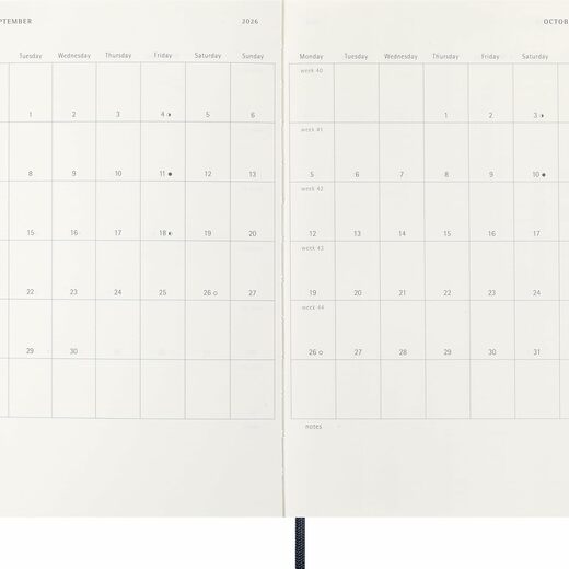 Moleskine planer dnevni meke korice 13x21 cm plavi 20264